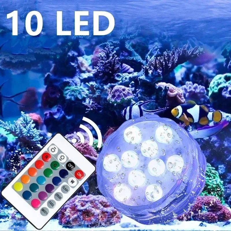 RGB LED Submersible Underwater Light 4