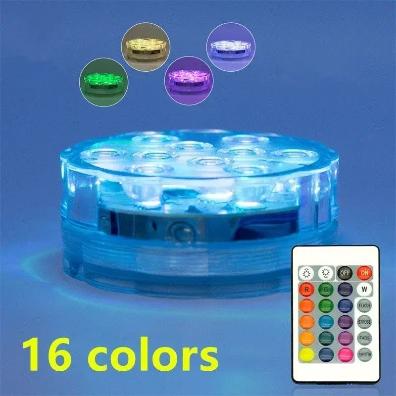 RGB LED Submersible Underwater Light 5