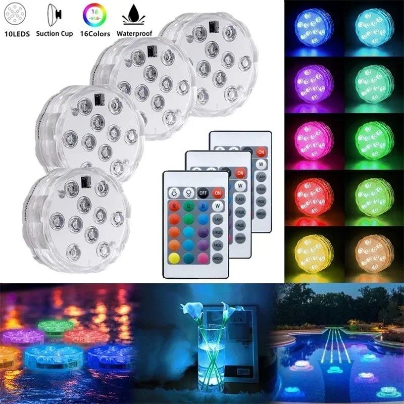 RGB LED Submersible Underwater Light 1