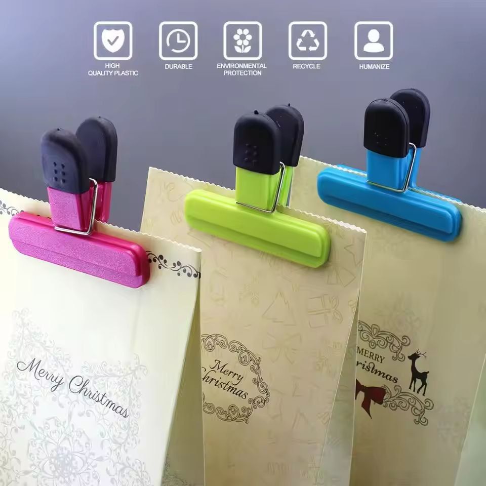 LMETJMA Large Bag Clips HeavyDuty Food Bag Clips  Sealing Clip Set 1