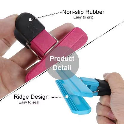 LMETJMA Large Bag Clips HeavyDuty Food Bag Clips  Sealing Clip Set 4