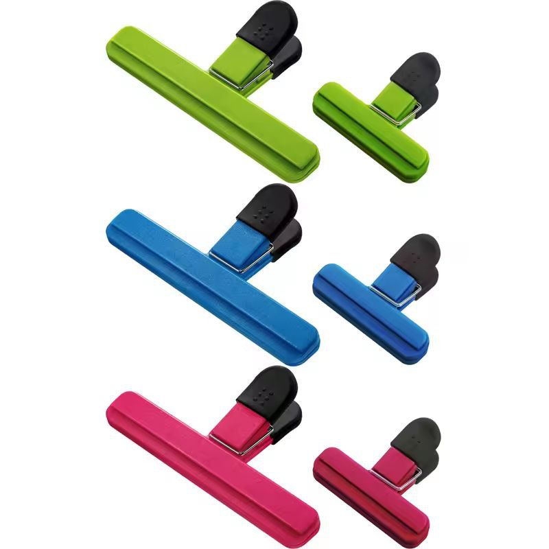 LMETJMA Large Bag Clips HeavyDuty Food Bag Clips  Sealing Clip Set 6