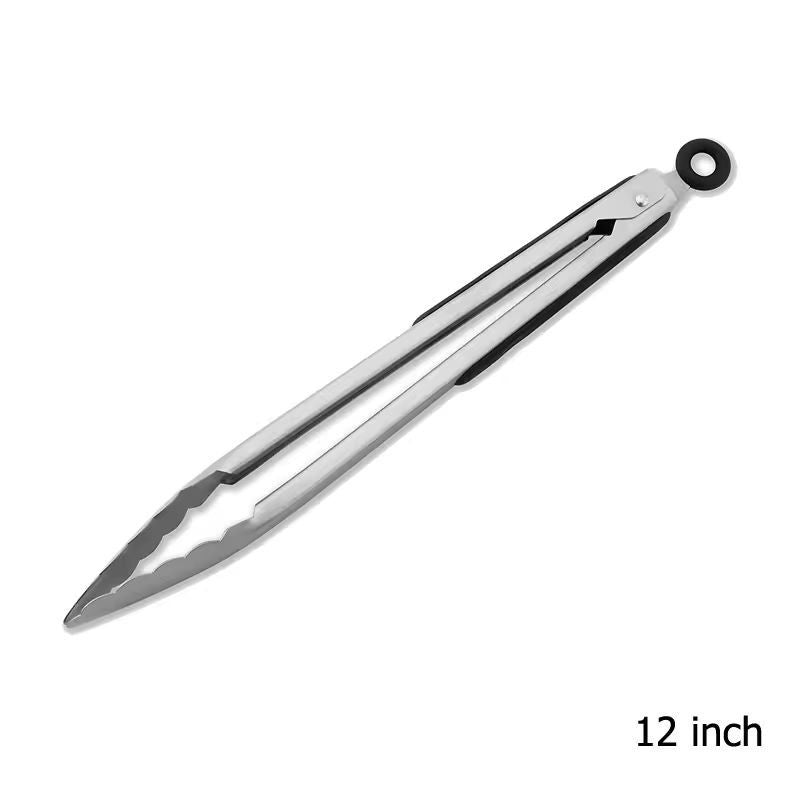 Premium LMETJMA Stainless Steel Kitchen  BBQ Tongs  NonSlip HeatResistant Grill  Salad Tongs 7