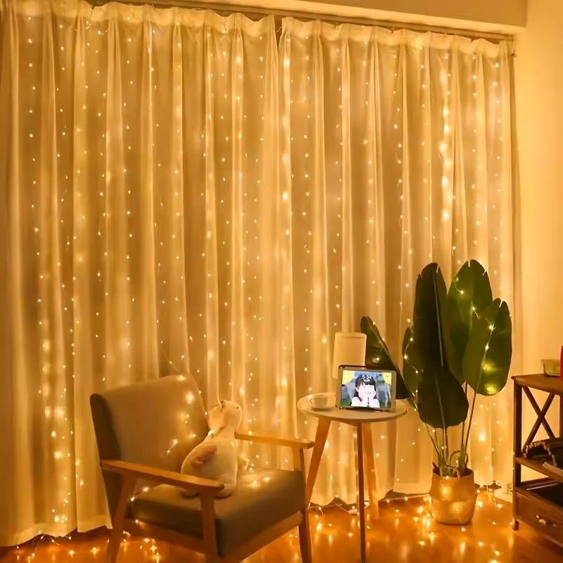 LED Curtain Fairy Lights With Remote Control 8