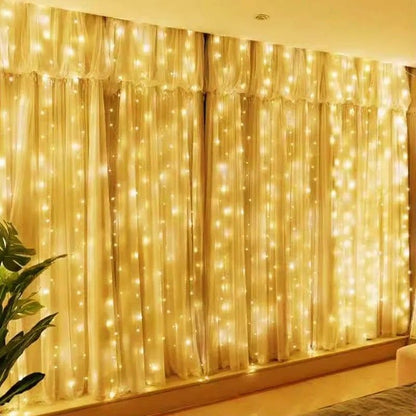 LED Curtain Fairy Lights With Remote Control 2