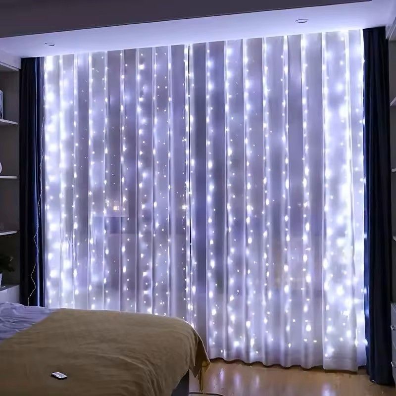 LED Curtain Fairy Lights With Remote Control 5