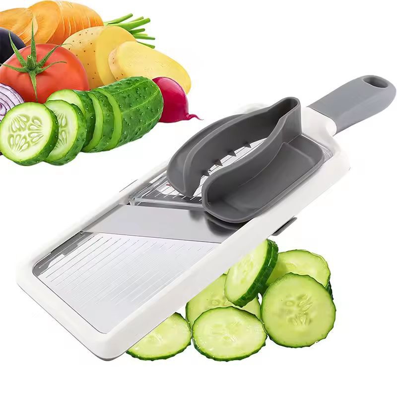 LMETJMA Adjustable Mandoline Vegetable Slicer  Cheese Grater 1