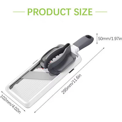 LMETJMA Adjustable Mandoline Vegetable Slicer  Cheese Grater 4