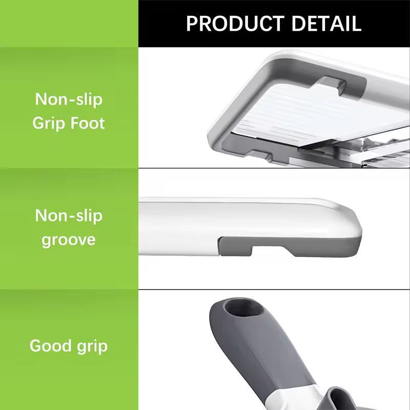 LMETJMA Adjustable Mandoline Vegetable Slicer  Cheese Grater 5