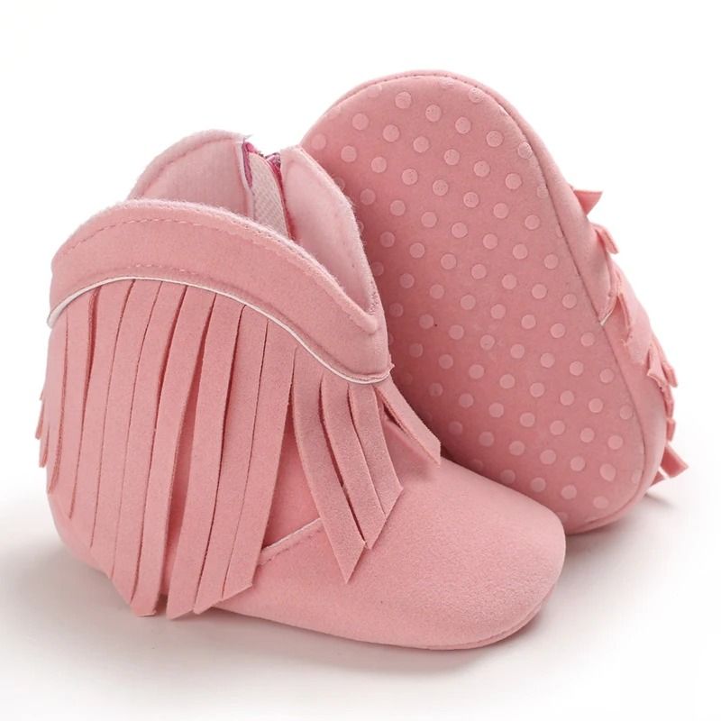 Winter Baby Girl Thick Snow Boots Warm Plush Non Slip Cotton Walking Shoes 2