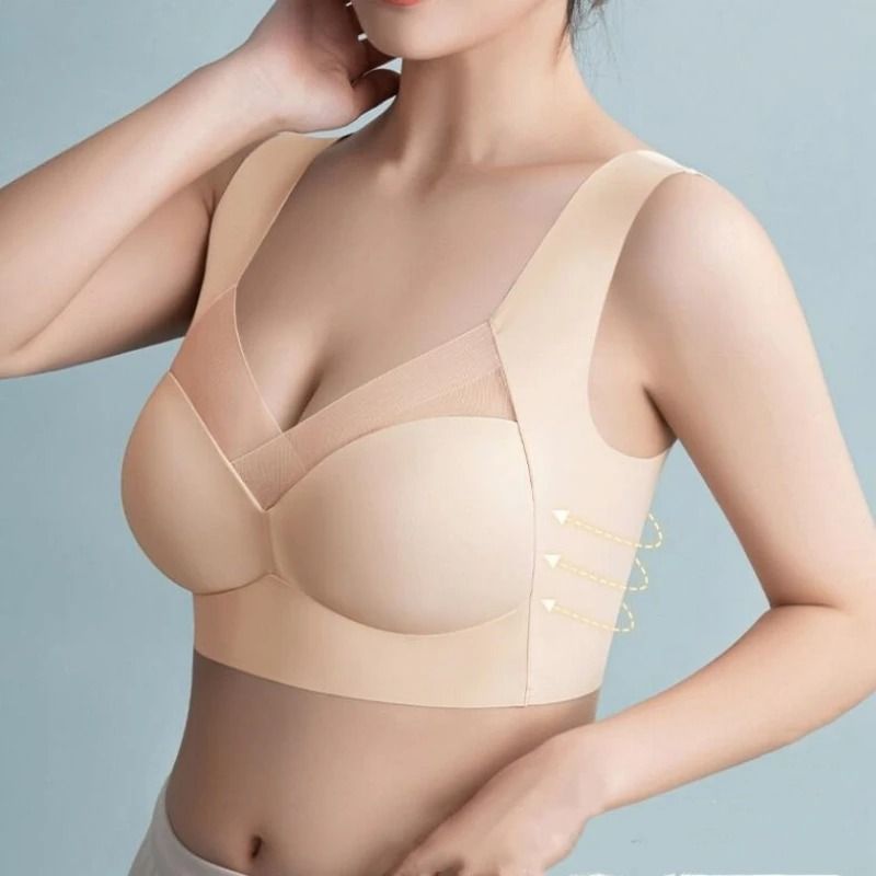 Seamless Sports Bra For Women Shockproof Elastic Breathable Yoga Fitness Bralette 2