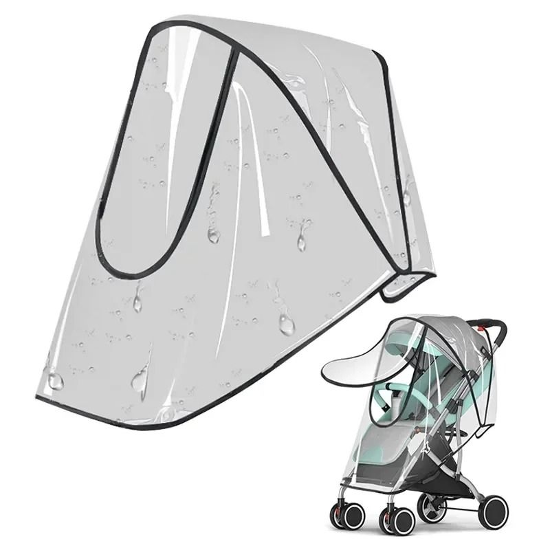 Universal Stroller Rain Cover Transparent Windproof Waterproof Baby Weather Shield