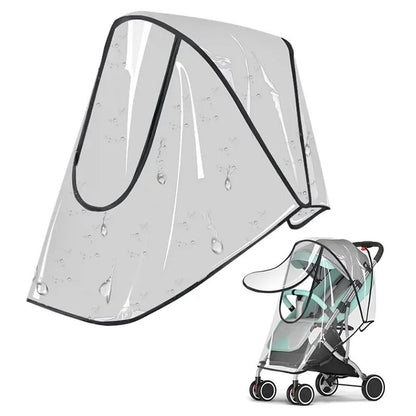 Universal Stroller Rain Cover Transparent Windproof Waterproof Baby Weather Shield
