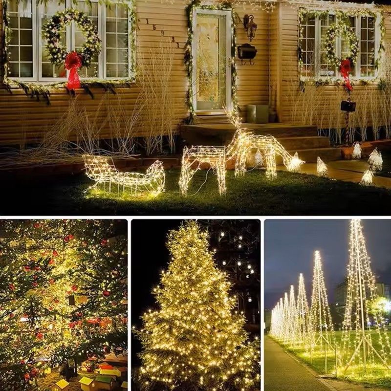 USB LED Silver Wire Fairy String Lights 4