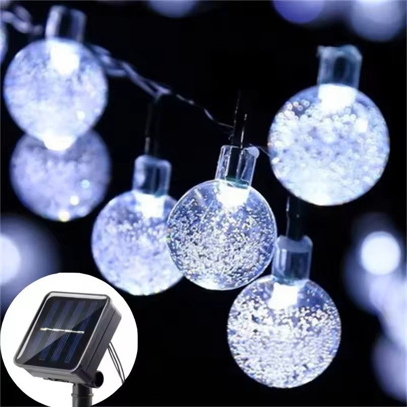 Solar Bubble String Lights For Outdoor Decor 8