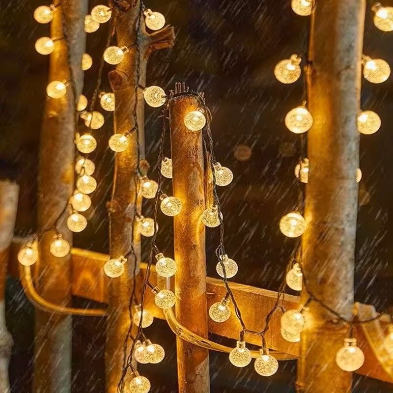 Solar Bubble String Lights For Outdoor Decor 4