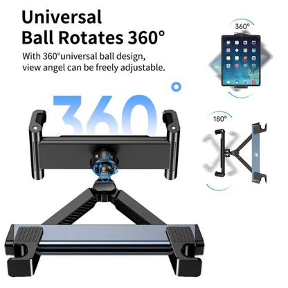 360 Degree Rotation Car Phone Holder And Tablet Mount For Rear Seat Headrest 4