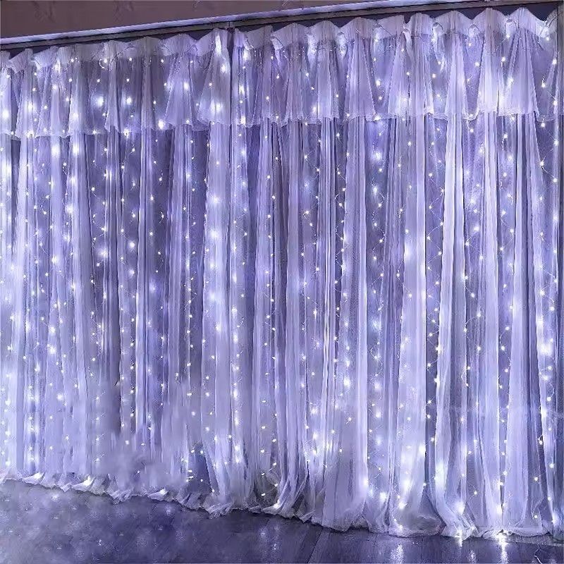 USB LED Curtain String Lights With 8 Modes 4