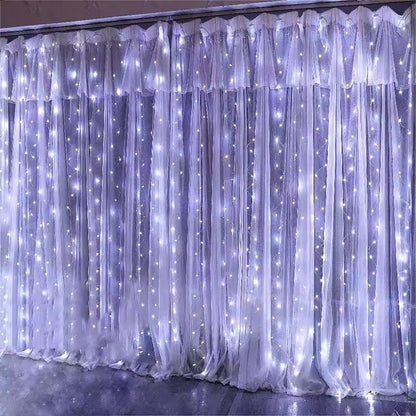 USB LED Curtain String Lights With 8 Modes 4