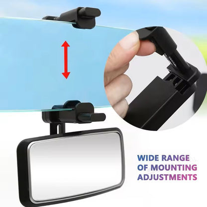 Wide-Angle 360° Rotatable Baby Rearview Mirror for Cars Safety & Visibility Mirror for Parents and Drivers