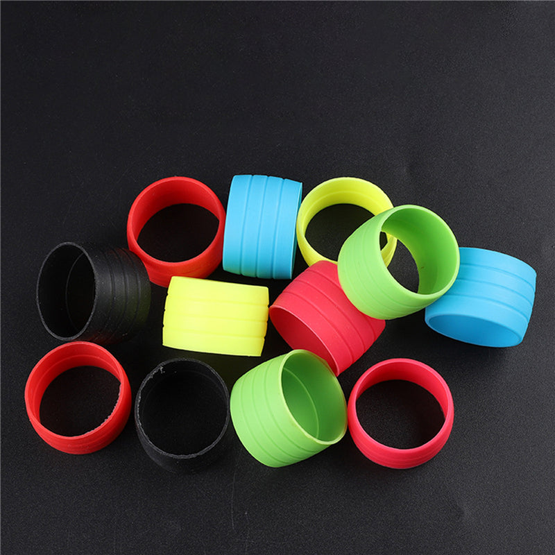 Tape Fixing Sleeve Ring, Silicone Cycling Handlebar, Protective Cover Bike Rubber, Anti-skip Waterproof Plugs Road Hand