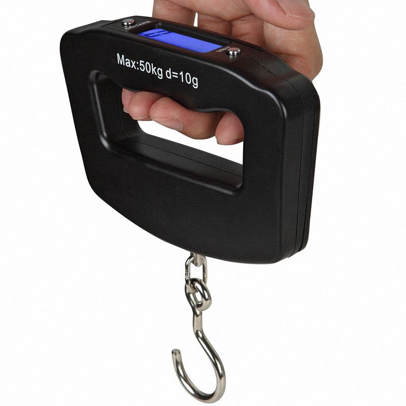 Portable Digital Scale, LCD Display Back Light, Fish Weight Hanging Scales, Suitcase Travel Weighing Scale