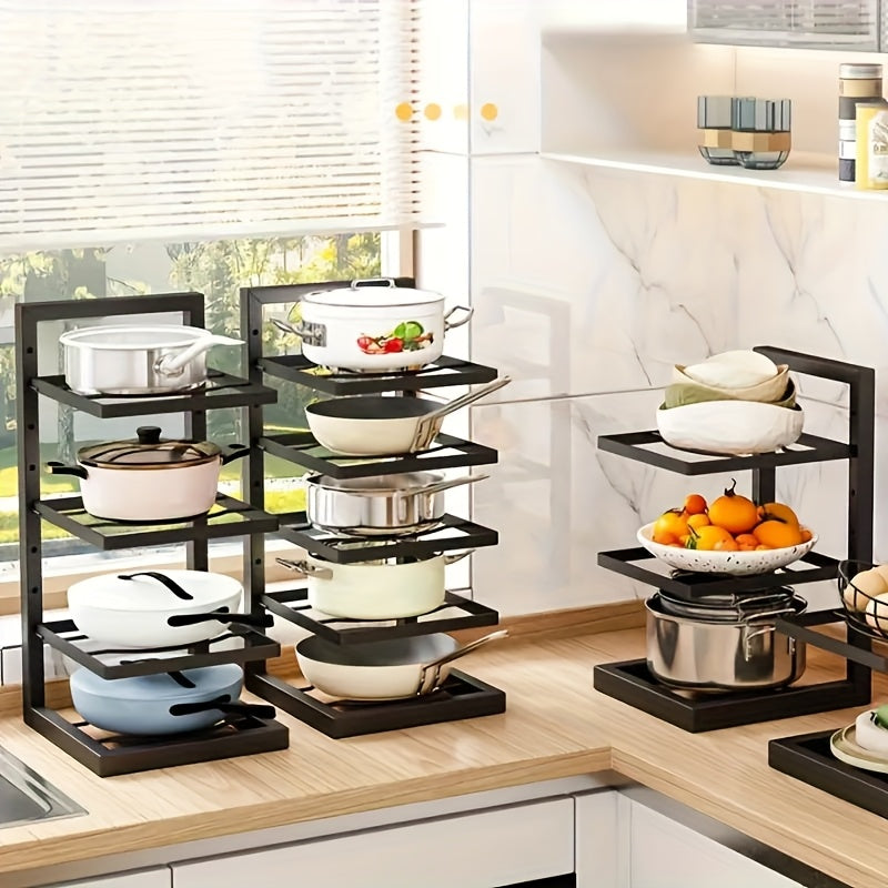 Adjustable Kitchen Storage Shelves Multi Layer Cabinets Pot Racks Sink Organizers Space Saving And  4