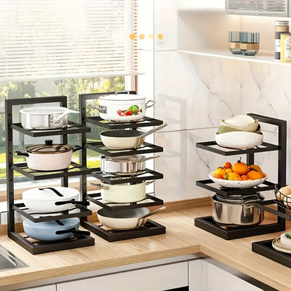 Adjustable Kitchen Storage Shelves Multi Layer Cabinets Pot Racks Sink Organizers Space Saving And  4