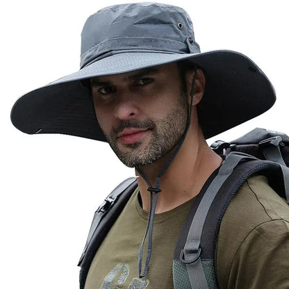 Breathable Mesh Summer Fishing Hat New Sun Protection Anti UV Sun Hat Camping Hiking Caps Mens Pana 4