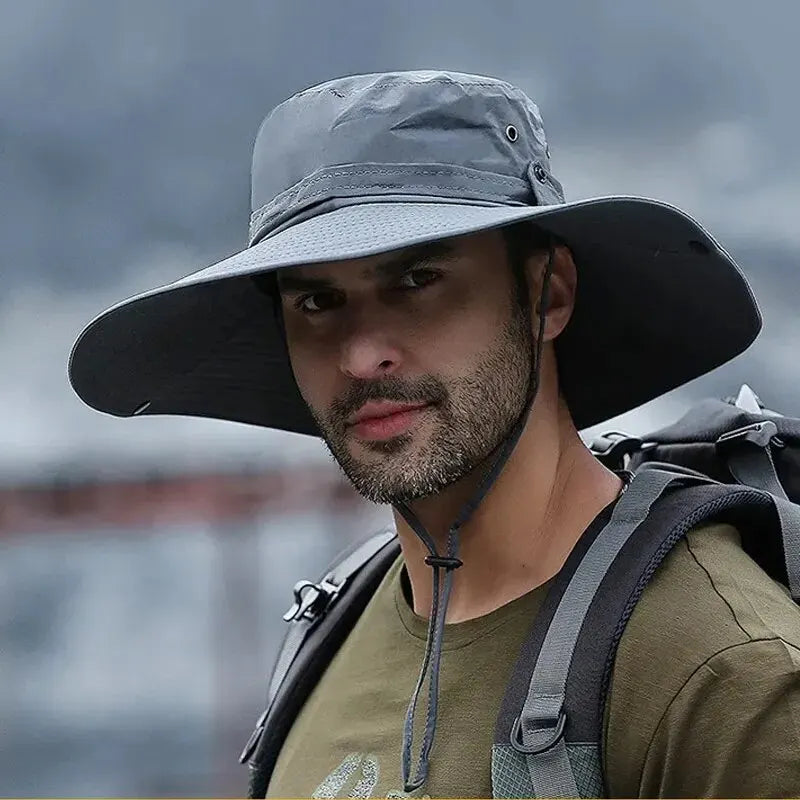 Breathable Mesh Summer Fishing Hat New Sun Protection Anti UV Sun Hat Camping Hiking Caps Mens Pana 6