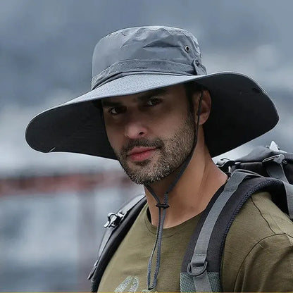 Breathable Mesh Summer Fishing Hat New Sun Protection Anti UV Sun Hat Camping Hiking Caps Mens Pana 6