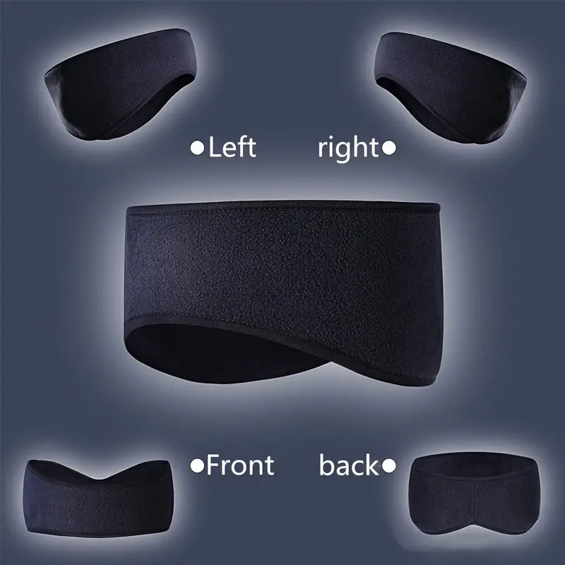 Muff Winter Headband Ear, Polar fleece Ear Warmer, Muffs Headband for Men, Outdoor Sports Women Running Skiing