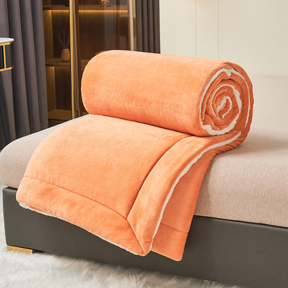 Soft Imitation Lambswool Blanket Autumn Winter Queen Blanket High Quality Milk Fleece Sofa Blanket  3