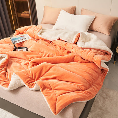 Soft Imitation Lambswool Blanket Autumn Winter Queen Blanket High Quality Milk Fleece Sofa Blanket  5
