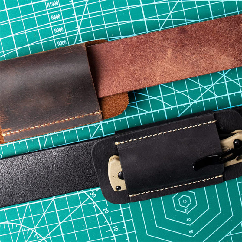 Flashlight Leather Holster, Leather Sheath For Folding Knives Carrier Mini Knives, Leather Knives Sheaths EDC
