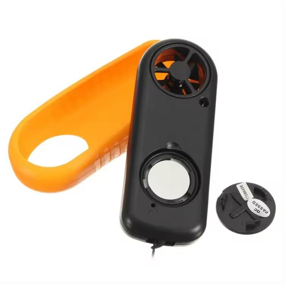 Pocket Digital Anemometer Wind Speed Meter Temperature Tester Lcd Back Light Display 5