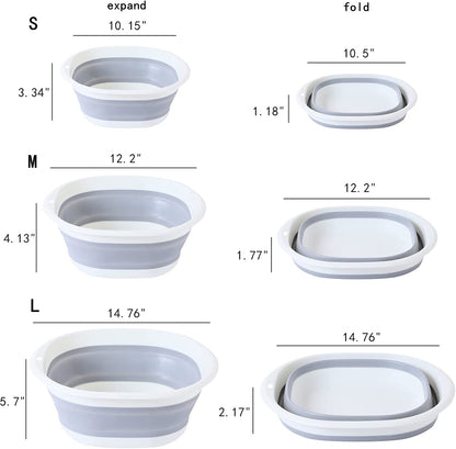 Collapsible Folding Wash Basin Lightweight Multipurpose Sink For RV Camping And Cleaning 0