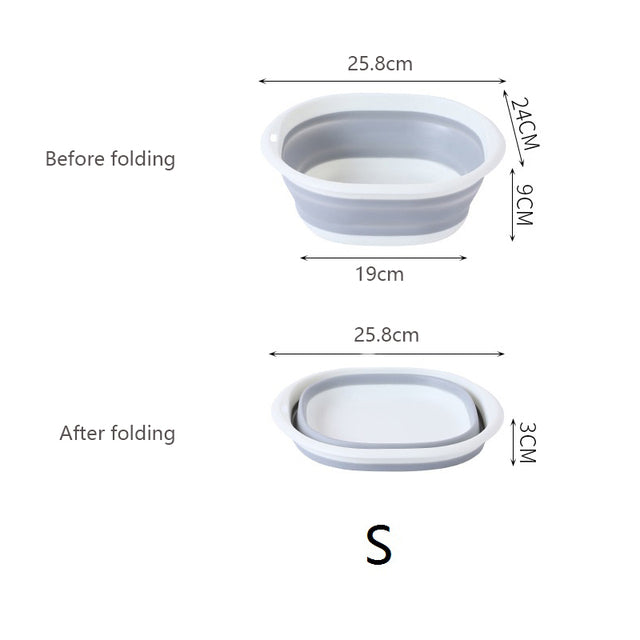 Collapsible Folding Wash Basin Lightweight Multipurpose Sink For RV Camping And Cleaning 5
