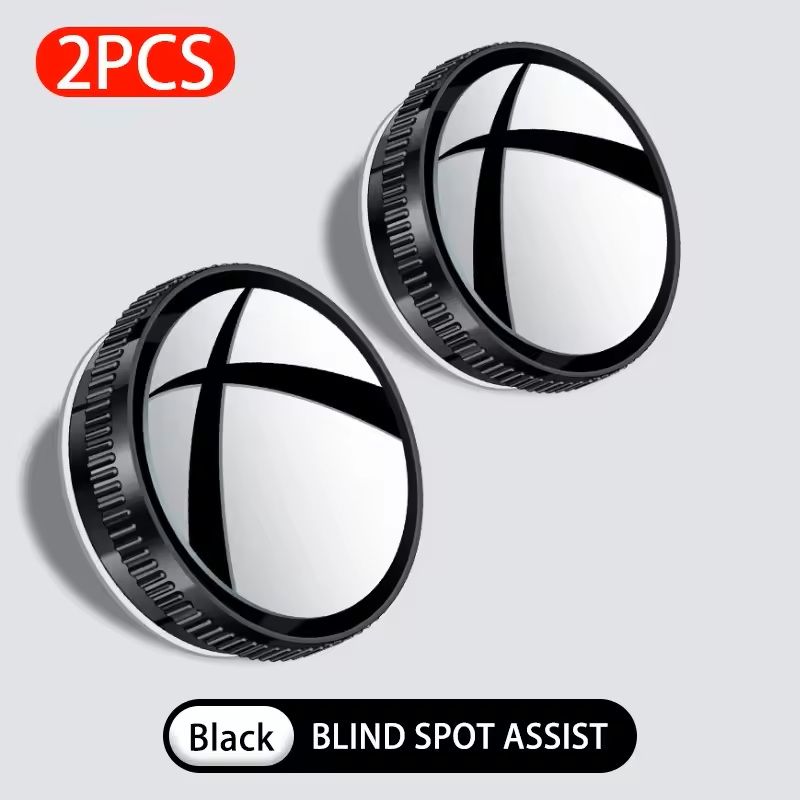2Piece Side Blind Spot Convex Mirror 360 Suction Cup Parking Auxiliary HD WideAngle Rearview Mirror 4