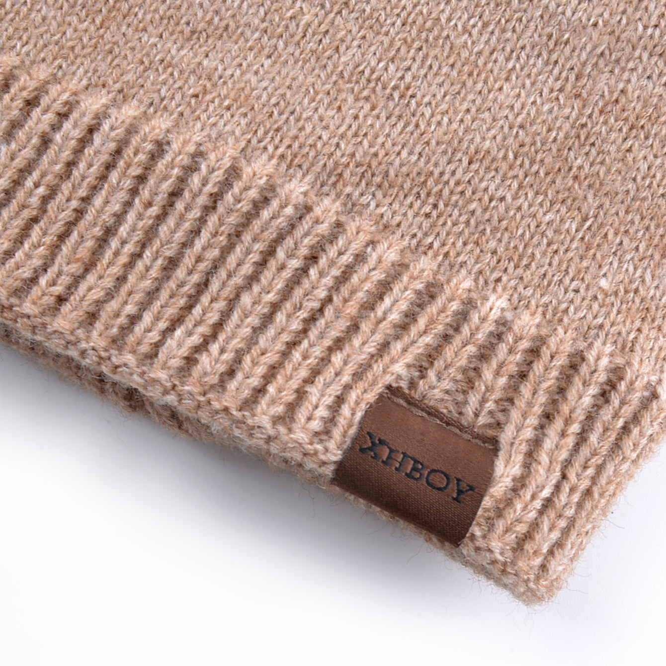 Outdoor Warm Ski Beanies Winter Knitted Beanie Color Knit Wool Mens Thick Hats Double Layers With V 2