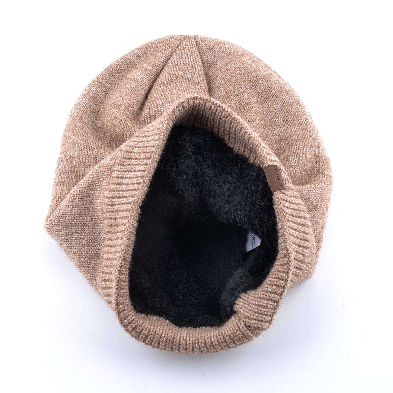 Outdoor Warm Ski Beanies Winter Knitted Beanie Color Knit Wool Mens Thick Hats Double Layers With V 3