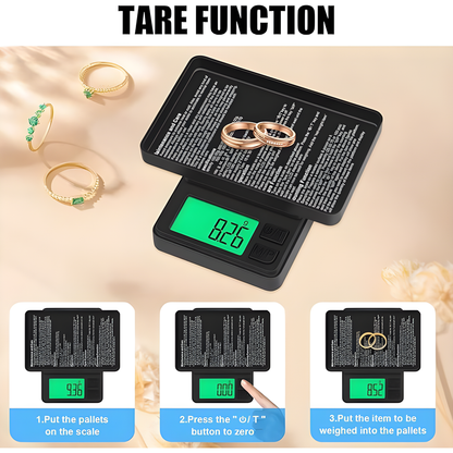 Precision Pocket Scale Digital Gram, Ounces, Mini Scale for Travel