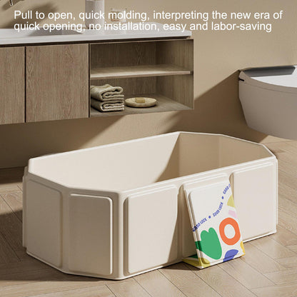 Portable Foldable Baby Bathtub PVC Composite Large Baby Shower Tub Toddler Infant Bath Tub With Dra 3