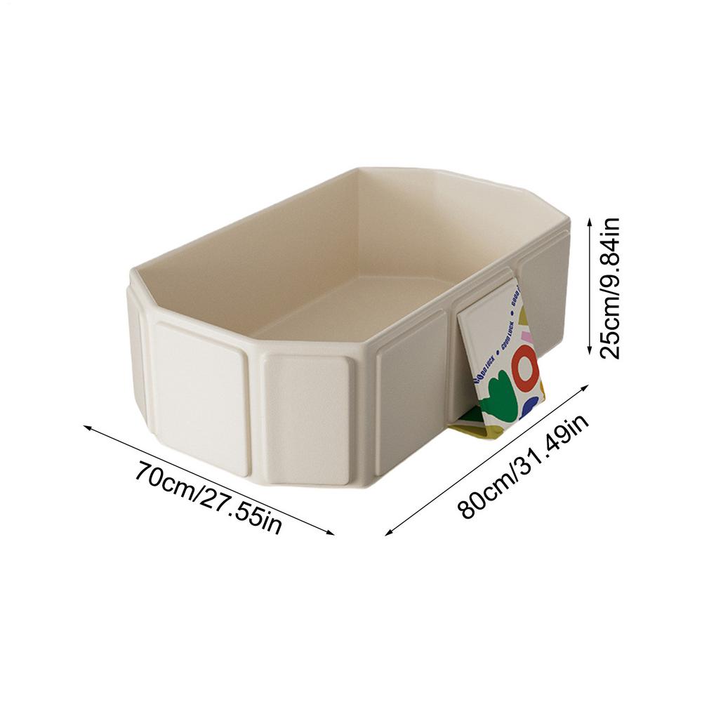 Portable Foldable Baby Bathtub PVC Composite Large Baby Shower Tub Toddler Infant Bath Tub With Dra 6