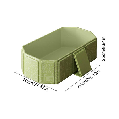 Portable Foldable Baby Bathtub PVC Composite Large Baby Shower Tub Toddler Infant Bath Tub With Dra 7