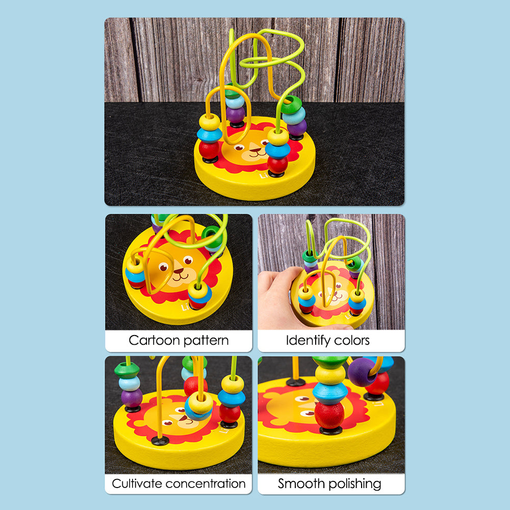 Sensory Learning Toys Montessori Wooden Set with Xylophone, Rattle, Drum, Bell