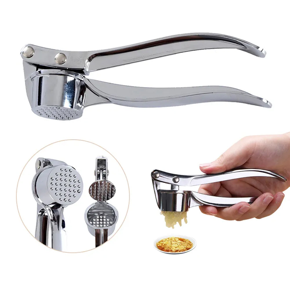 Kitchen Garlic Crusher, Manual Squeezer, Stainless Steel Mincer, Manual Press Grinding Tool Kitchen Accessories