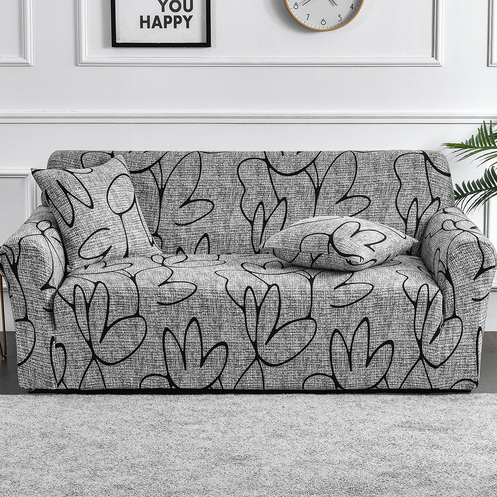 Flower Printed Elastic Sofa Cover Antidirty Spandex Sofa Cover Furniture Protector For Living Room  1