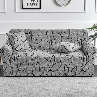 Flower Printed Elastic Sofa Cover Antidirty Spandex Sofa Cover Furniture Protector For Living Room  1