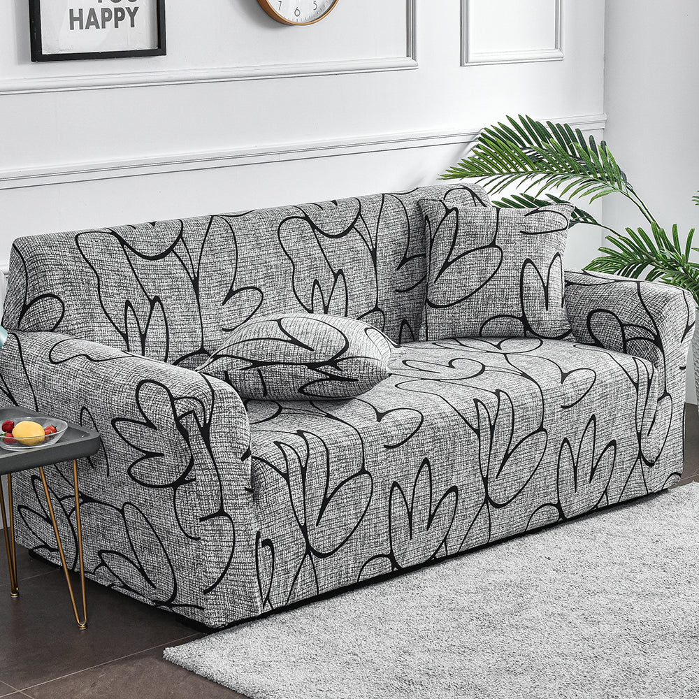 Flower Printed Elastic Sofa Cover Antidirty Spandex Sofa Cover Furniture Protector For Living Room  2